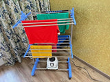 Kawachi 2 Tier Electric Clothes Dryer Stand Stainless Steel Pipe Indoor 1200W Large Capacity 20kg Wet Laundry Air Drying Wardrobe- KW120