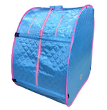Kawachi Portable Steam Cabin for Steam Sauna Therapy for Slimming and Beauty. (Steam Generator not provided)- i79-Saphire Blue