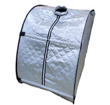 Kawachi Portable Steam Cabin for Steam Sauna Therapy for Slimming and Beauty. (Steam generator not provided) -i79-Silver
