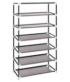 Folding Shoes Rack 6 Tiers With Cover (Blue)