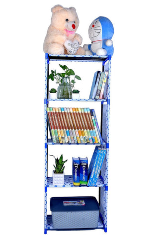 Bookshelf Cabinet Shelves (Blue) (Metal)