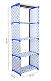 Bookshelf Cabinet Shelves (Blue) (Metal)