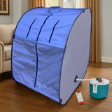 Kawachi Portable Steam Therapy Sauna Bath Single Layer for Health and Beauty Spa at Home- i140-Violet-CP