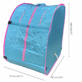 Kawachi Portable Steam Cabin for Steam Sauna Therapy for Slimming and Beauty. (Steam Generator not provided)- i79-Saphire Blue