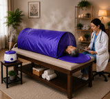 Kawachi Portable Steam Sauna Bath with Sleeping Posture in Ayurvedic Panchkarma Therapy - I-68