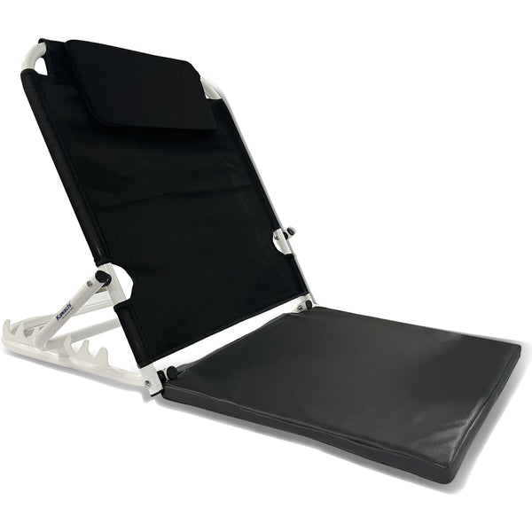 Kawachi 6 Angle Adjustable Surgical Patient Lifting Bed Backrest Support Chair, Cushioned Back Washable, Reusable, Non-toxic, Long Lasting, Portable & Foldable- KW124-Grey-Classic