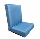 Kawachi Premium Quality Linen Fabric 5-Angle Adjustable Folding Recliner Backrest Floor Chair Ideal for Relaxation, Meditation, Yoga Chair- i116