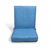 Kawachi Premium Quality Linen Fabric 5-Angle Adjustable Folding Recliner Backrest Floor Chair Ideal for Relaxation, Meditation, Yoga Chair- i116