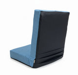 Kawachi Premium Quality Linen Fabric 5-Angle Adjustable Folding Recliner Backrest Floor Chair Ideal for Relaxation, Meditation, Yoga Chair- i116