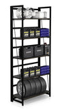 KAWACHI 5 Tier Bookshelf, Storage Shelves Bookcases Organizer KW112-Black