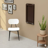 Kawachi Woodit Wall Mounted Collapsible Folding Dining Table & Wall Mount Laptop Study Table - Utility Table (KW140-Wenge Black,75CM x 45CM)