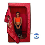 Kawachi Portable Steam Sauna Bath for Home Full Body Personal Sauna at Home Spa with 1.5L 750W Steam Generator, 60 Minute Timer i125