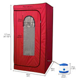 Kawachi Portable Steam Sauna Bath for Home Full Body Personal Sauna at Home Spa with 1.5L 750W Steam Generator, 60 Minute Timer i125