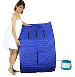 Kawachi Portable Steam Sauna Bath Panchkarma Swedan Machine for Health and Beauty Spa at Home With Stool KC10-Blue