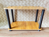 Kawachi Bedside Table Sofa Side End Table Kitchen Stand Book Shelf Display Rack Beige KW78