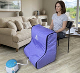 Kawachi Leg Steam Sauna Spa for Knee Pain & Leg Pain Relief | Foot Steam Therapy Machine for Arthritis, Sports Recovery & Home Wellness - i145-Light Violet