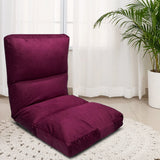 Kawachi Reclining Floor Chair for Living Room, Meditation Chair, Adjustable Back Rest with 5 Position Lock-in, Back Support, Maintain Posture While Sitting on Floor chair-KW122-Maroon