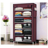 Metal Collapsible  Organiser with 6 Layer (Maroon)