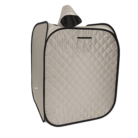 Kawachi Portable Steam Therapy Sauna Steam Bath Cabin Without Steam Generator-i135-Steam Cabin-Metalic Grey