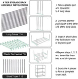 4 Shelves Multipurpose Rack (Heavy PVC Pipe)