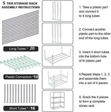 5 Shelves Multipurpose Rack (Heavy PVC Pipe)