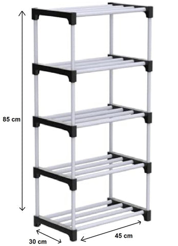 5 Shelves Multipurpose Rack (Heavy PVC Pipe)