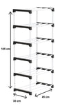 6 Shelves Multipurpose Rack (Heavy PVC Pipe)