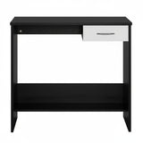 Kawachi Woodit Engineered Wood Laptop Study Table and Office Computer Desk (KW141-Wenge Black-WD)