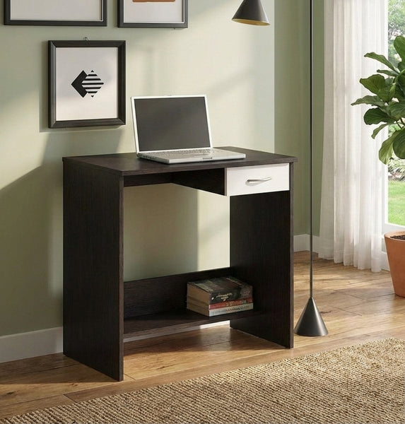 Kawachi Woodit Engineered Wood Laptop Study Table and Office Computer Desk (KW141-Wenge Black-WD)