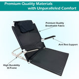 Kawachi 6 Angle Adjustable Surgical Patient Lifting Bed Backrest Support Chair, Cushioned Back Washable, Reusable, Non-toxic, Long Lasting, Portable & Foldable- KW124-Advance