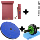 Twister, Yoga Mat, Double Abdominal Wheel