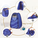 Kawachi Portable Steam Sauna Bath for Home Full Body Personal Sauna at Home Spa with 2 L 1000W Steam Generator- i139-Violet-CP