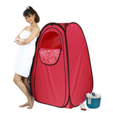 Kawachi Portable Steam Sauna Bath for Home Full Body Personal Sauna at Home Spa with 2 L 1000W Steam Generator- i139-Reddish Maroon-CP