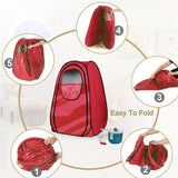 Kawachi Portable Steam Sauna Bath for Home Full Body Personal Sauna at Home Spa with 2 L 1000W Steam Generator- i139-Reddish Maroon-CP