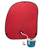 Kawachi Portable Steam Therapy Sauna Bath for Health and Beauty Spa at Home- i138-Red-CP