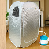Kawachi Portable Steam Therapy Sauna Bath Can Relieve Fatigue, Lose Weight for Health and Beauty Spa at Home- i137-Silver-IP