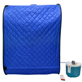 Kawachi Portable Steam Therapy Sauna Bath for Health and Beauty Spa at Home - i138-Blue-CP