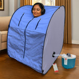 Kawachi Portable Steam Therapy Sauna Bath Single Layer for Health and Beauty Spa at Home- i140-Violet-CP