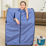 Kawachi Portable Steam Therapy Sauna Bath Single Layer for Health and Beauty Spa at Home- i140-Violet-CP