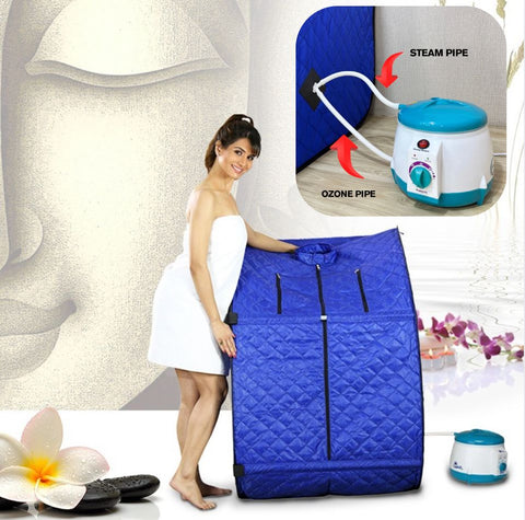 Kawachi Portable Ozone Steam Therapy Ozone Sauna Bath for Health and Beauty Spa at Home (Ozone Sauna Blue)-I133
