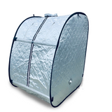 Kawachi Portable Steam Cabin for Steam Sauna Therapy for Slimming and Beauty. (Steam generator not provided) -i79-Silver