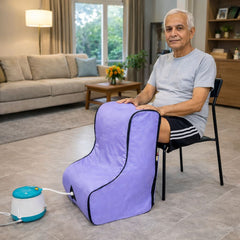 Kawachi Leg Steam Spa with Ergonomic Foot Cabin | Steam Therapy for Knee, Joint & Foot Pain | Timer & Safety Fuse | Home Use