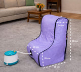 Kawachi Leg Steam Sauna Spa for Knee Pain & Leg Pain Relief | Foot Steam Therapy Machine for Arthritis, Sports Recovery & Home Wellness - i145-Light Violet