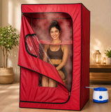 Kawachi Portable Steam Sauna Bath for Home Full Body Personal Sauna at Home Spa with 1.5L 750W Steam Generator, 60 Minute Timer i125