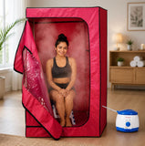 Kawachi Portable Steam Sauna Bath for Home Full Body Personal Sauna at Home Spa with 1.5L 750W Steam Generator, 60 Minute Timer i125