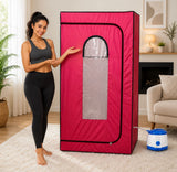 Kawachi Portable Steam Sauna Bath for Home Full Body Personal Sauna at Home Spa with 1.5L 750W Steam Generator, 60 Minute Timer i125