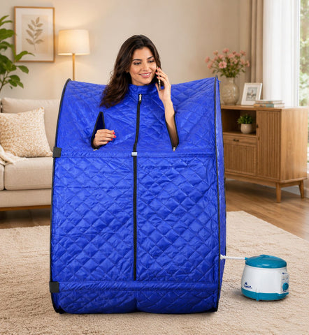 Kawachi Portable Steam Sauna Bath Panchkarma Swedan Machine- I76-Blue