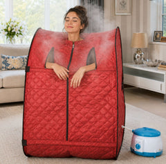 Kawachi Portable Steam Sauna Bath Panchkarma Swedan Machine for Health and Beauty Spa at Home Red I76-Red