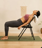 Kawachi Iyengar Yoga Chair Heavy Duty Metal Exercise Chair for Yoga Fitness & Stretching Above 4 KG Weight i95-Small