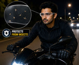 Kawachi Pack of 3 Outdoor Sports Night Vision Driving Yellow Black and White Transparent Goggle